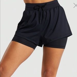 GYMSHARK black lustre shorts